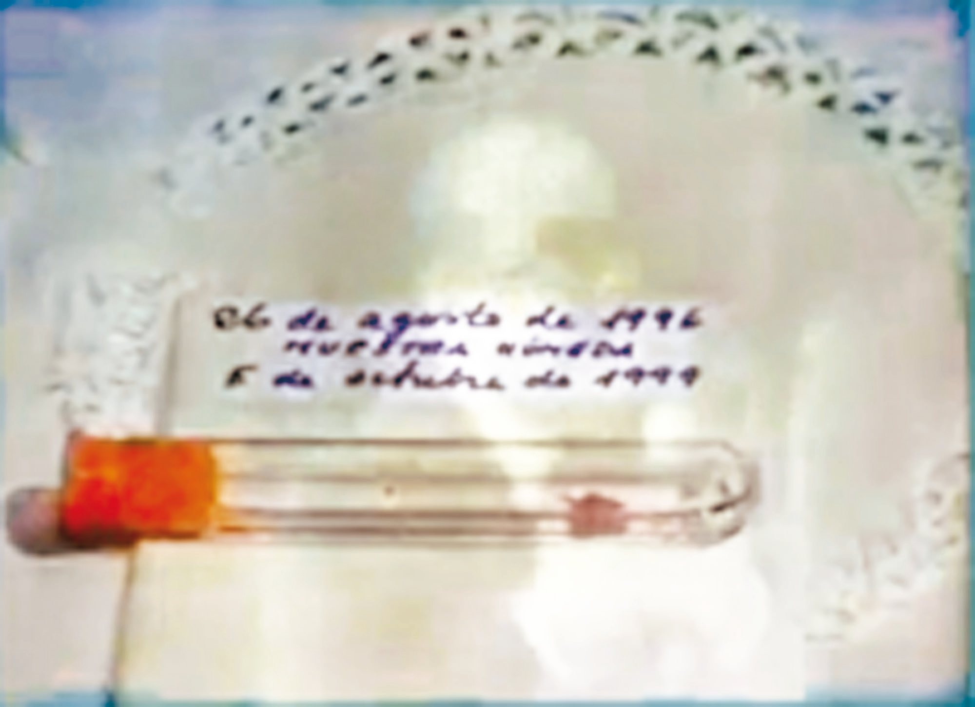 Sample of the Host that transformed into blood and flesh in 1996