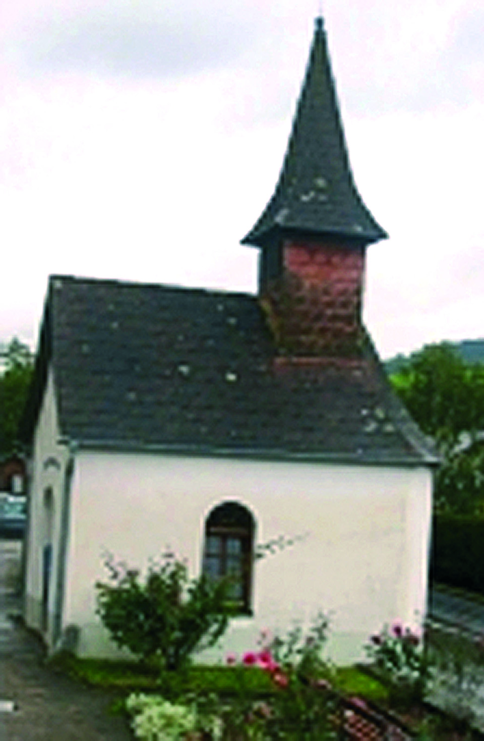 Panoramic view of Weiten Chapel built on the exact spot where the Host was found the ground without anyone noticing.
