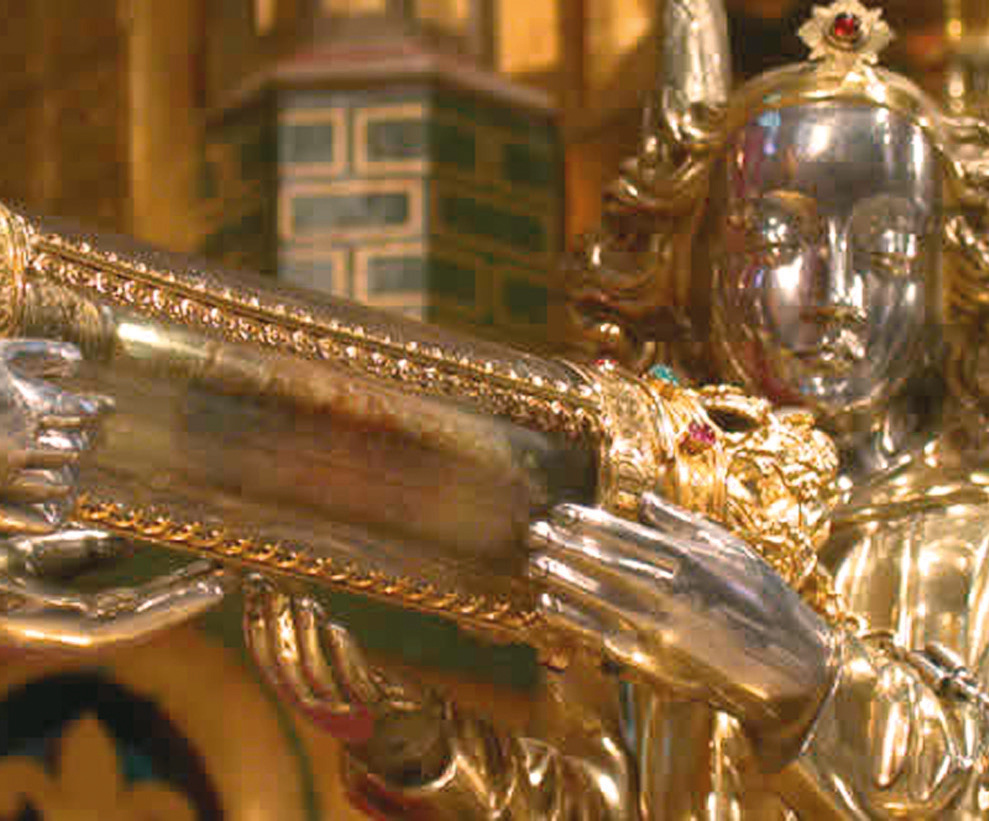 Golden Reliquary of the Holy Blood carried during the annual UNESCO procession