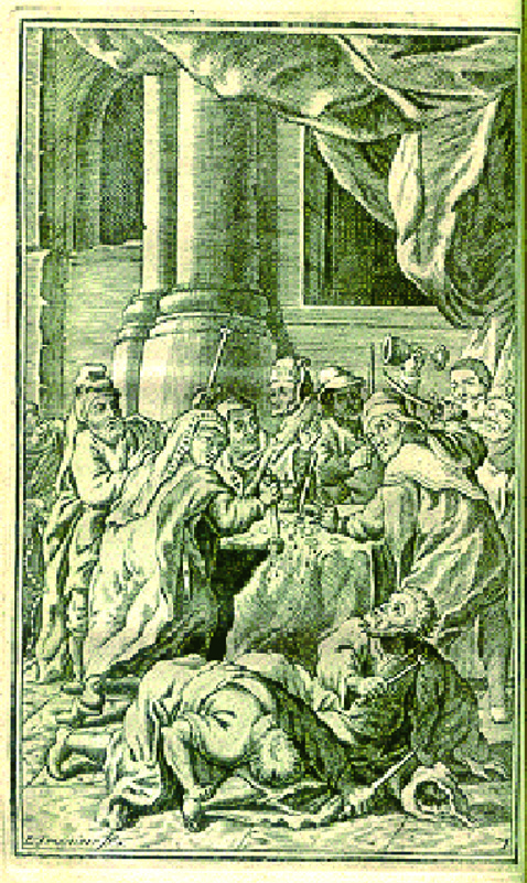 Old prints that portray the miracle