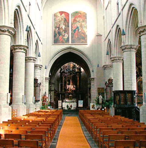 "Het wonder van de Hegge" — The Holy Miracle of the Fence, Interior of the Church of San-Waldetrudis