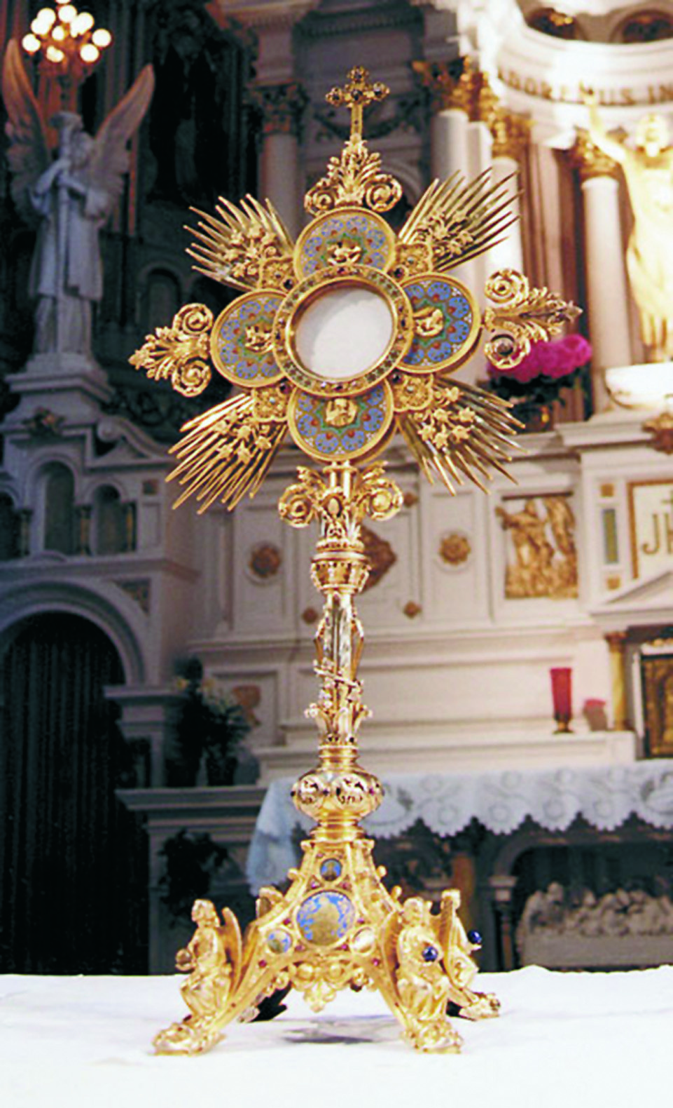 Monstrance that is kept in the Sanctuary of Saint Juliana,