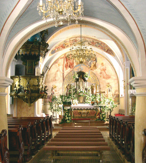 Interior of the chapel of the