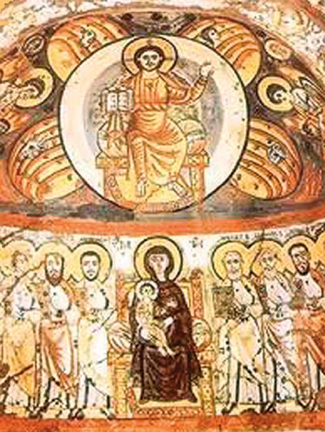 the church. At the consecration, in place of the