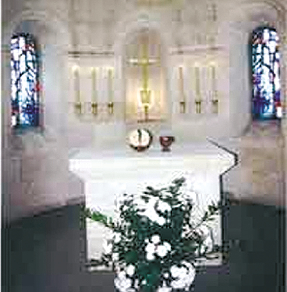 Interior of the church "La Solitude"