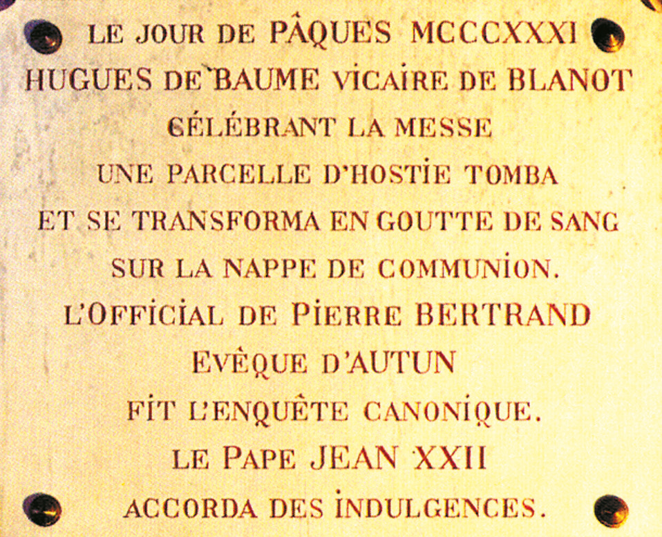 Ancient tombstone that describes the Miracle