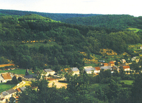 View of the villageof Blanot