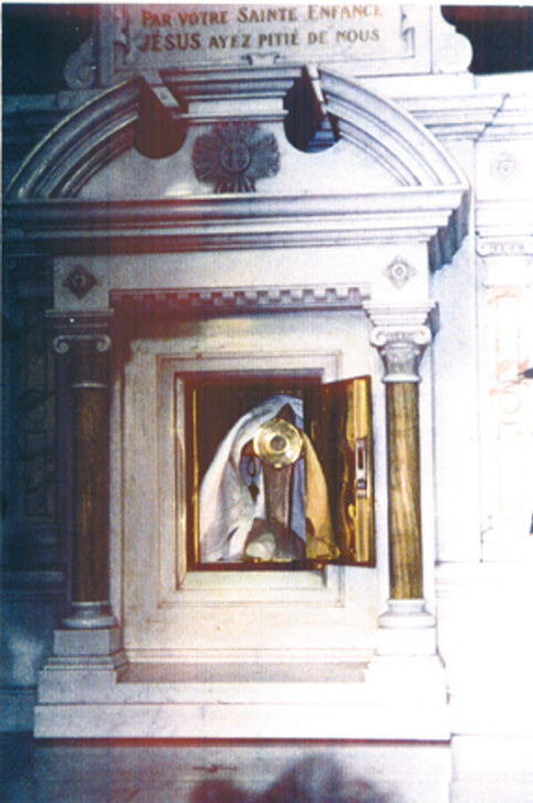 Historical artwork and preserved documentation of the Eucharistic Miracle of Douai (1254)