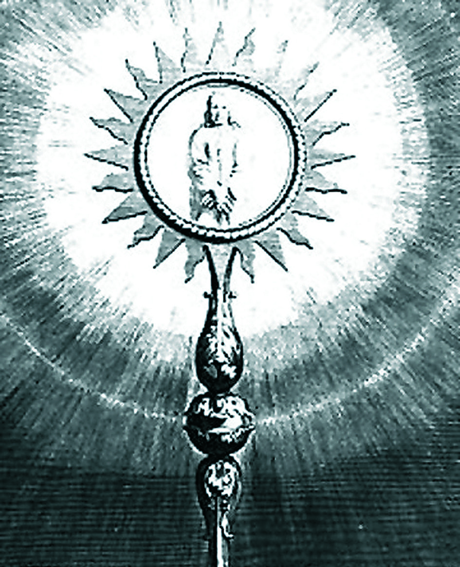 Old print which represents the miracle, Paris