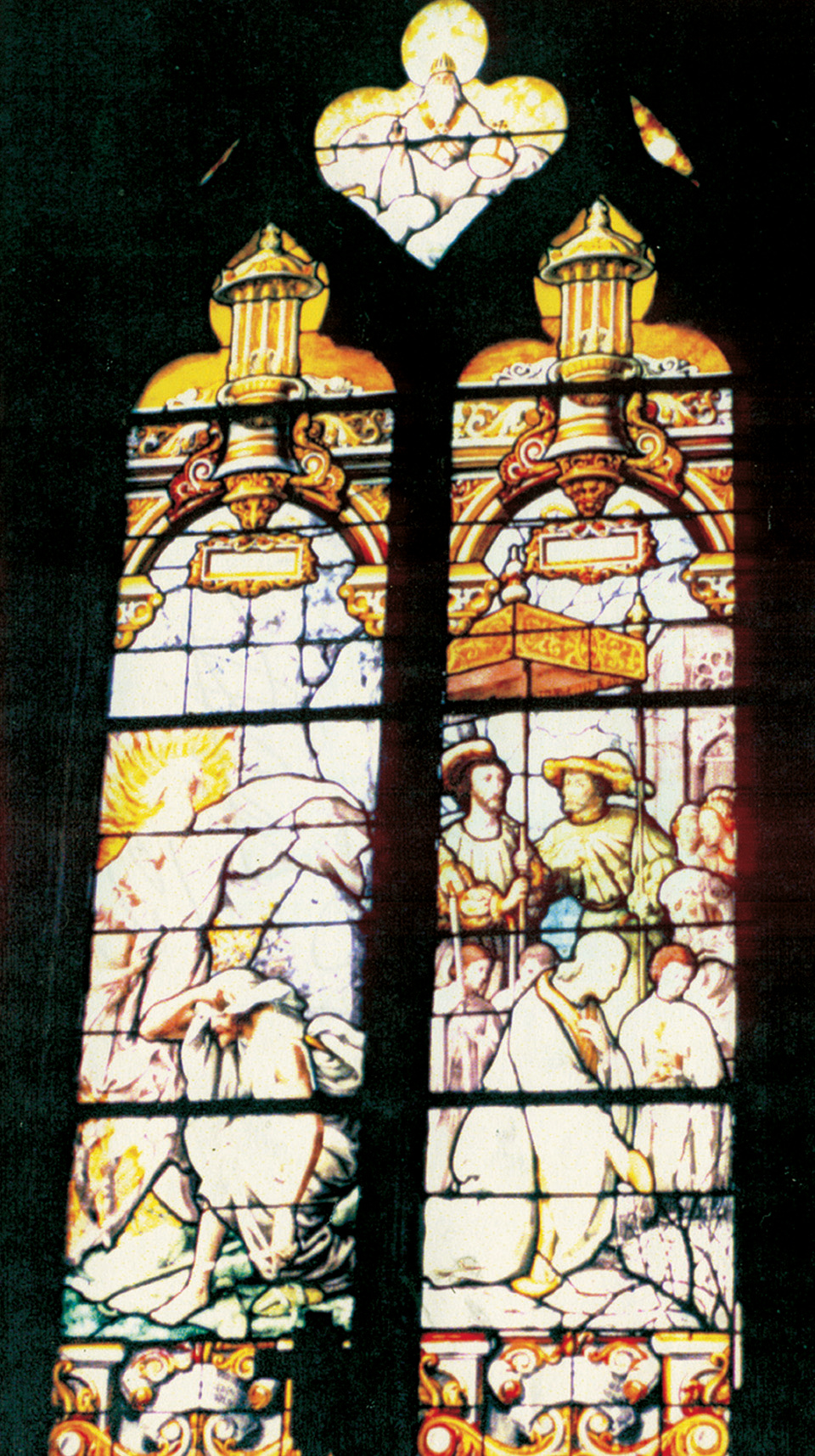 Window depicting the miracle