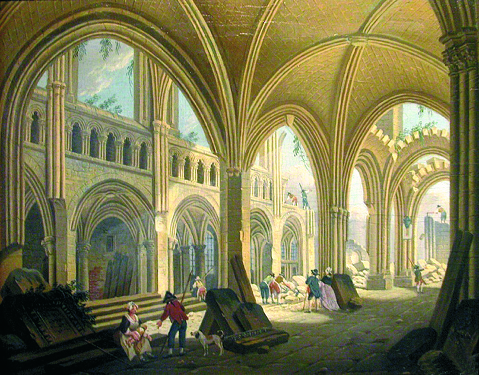 Demolition of the Church of Saint-Jean-en-Gr&ve. Pierre-Antoine Demachy (1797)