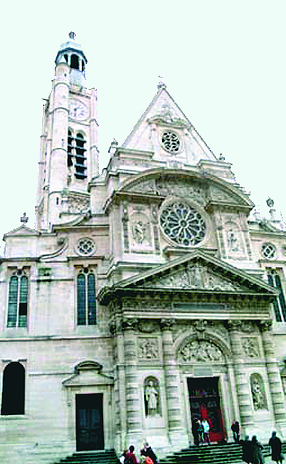 The Church of St. Etienne du Mont Relic remained in a small reliquary in the church