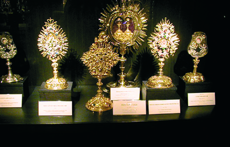 Monstrances and reliquaries containing Passion relics in the Kunsthistorisches Museum, Vienna