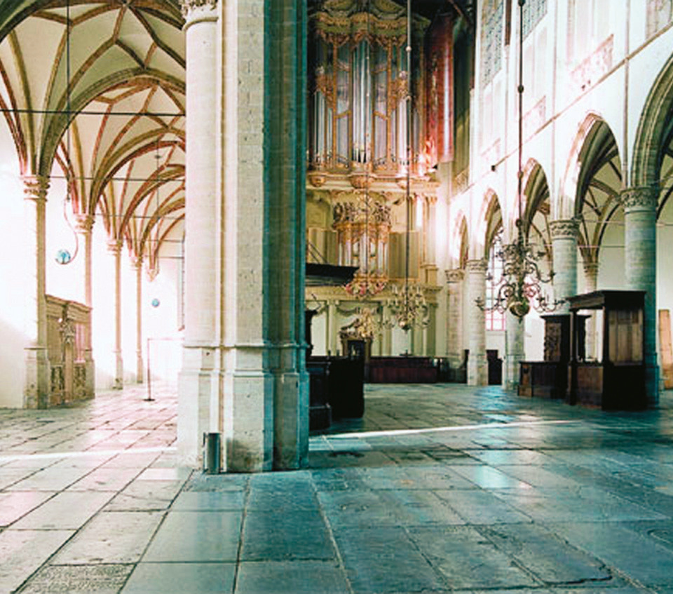 Procession in honor of the miracle Church interior