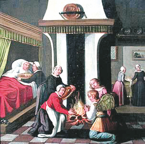Painting depicting the miracle