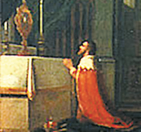 The "Stille Omgang" procession held annually in memory of the miracle Archduke Maximilian of Austria portrayed in adoration