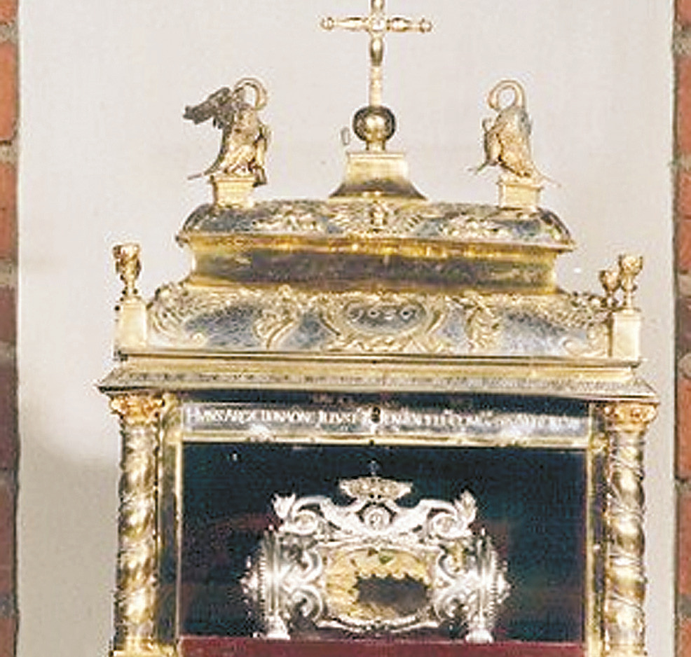 Reliquary monstrance containing the relic of the Blood clot of Boxmeer