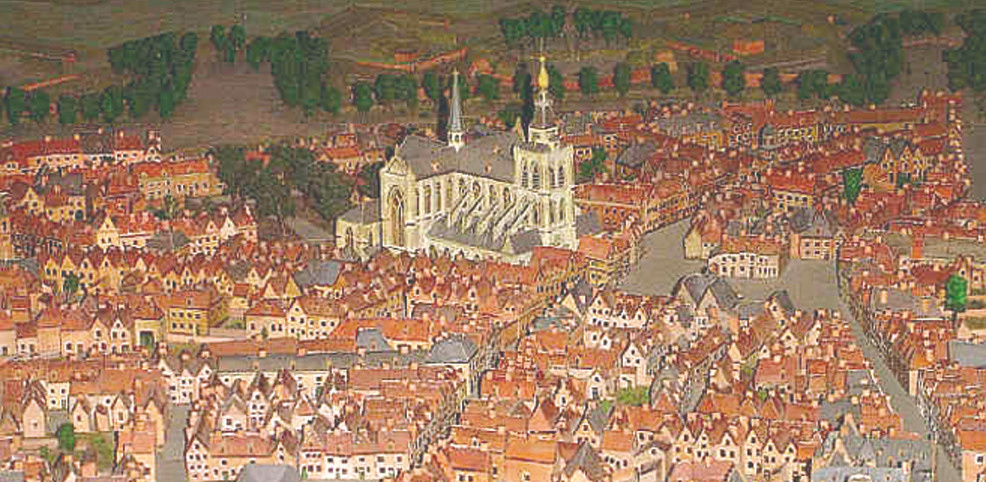 A model of the city of Bergen at the time of the miracle K OR r F