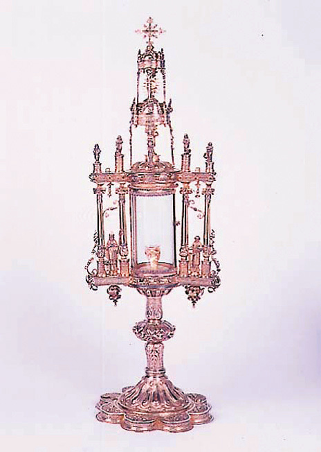 Artistic monstrance in which the miraculous Host is carried, Breda