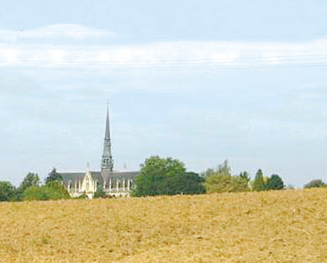 Panoramic view of the Basilica of the Blessed Sacrament in Meerssen