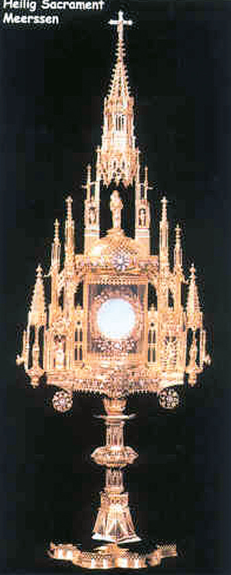 Gothic Sacrament Tower (Sacramentshuisje) in Meerssen where the miraculous relics were kept