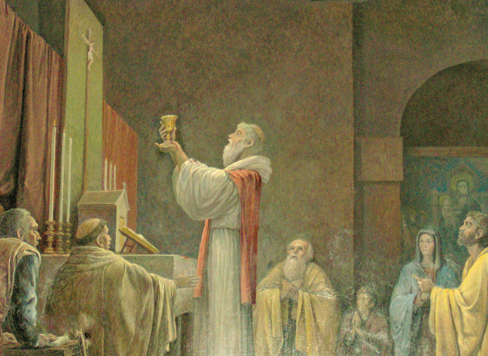 Picture that depicts the miracle present in the basilica