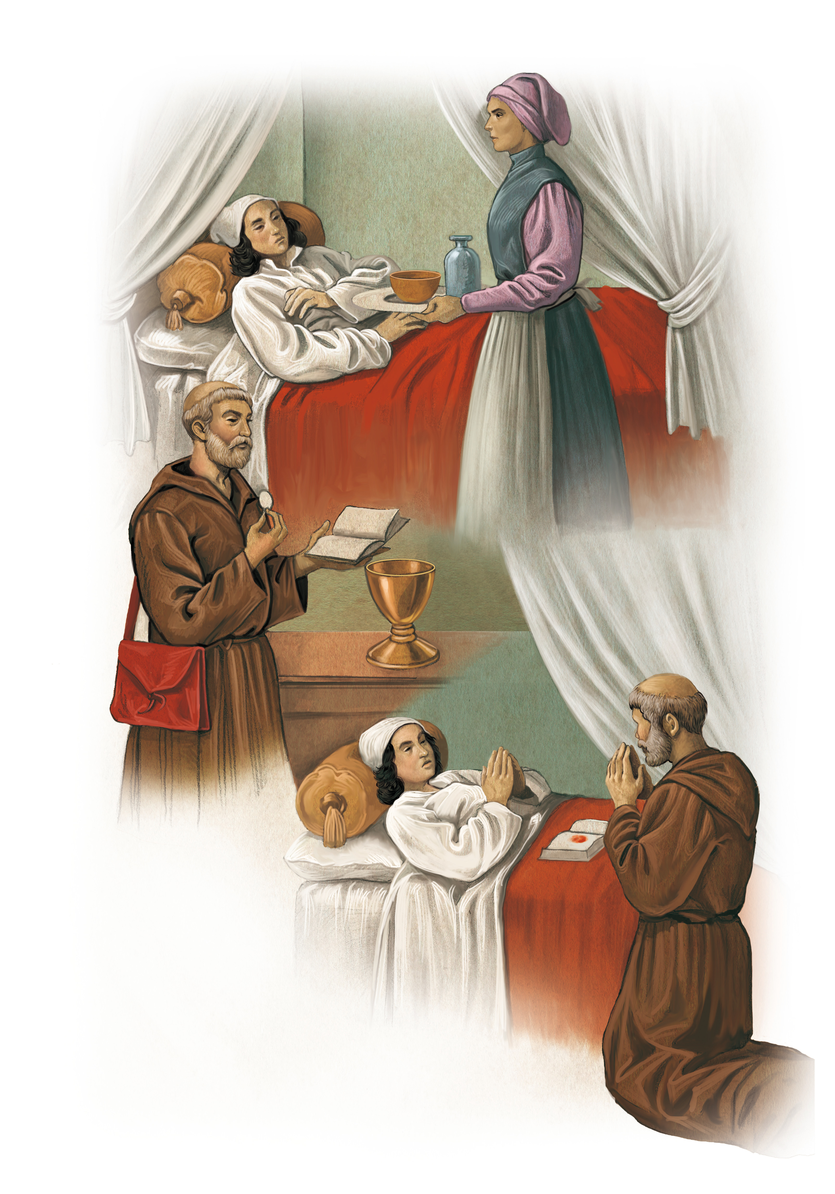 ITALY, 1330 into a clot of blood and the pages of the book were
