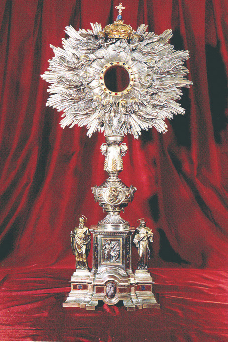 contained the relic of the miracle pages marked by blood. Many of the Popes pro-