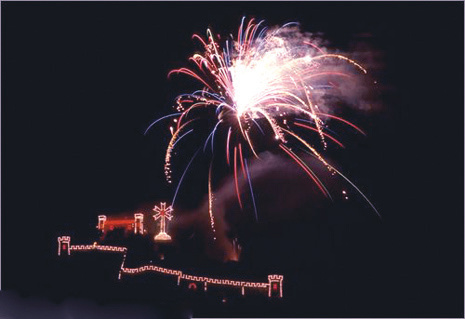 blessed the city The annual fireworks at Cava on the anniversary of the miracle
