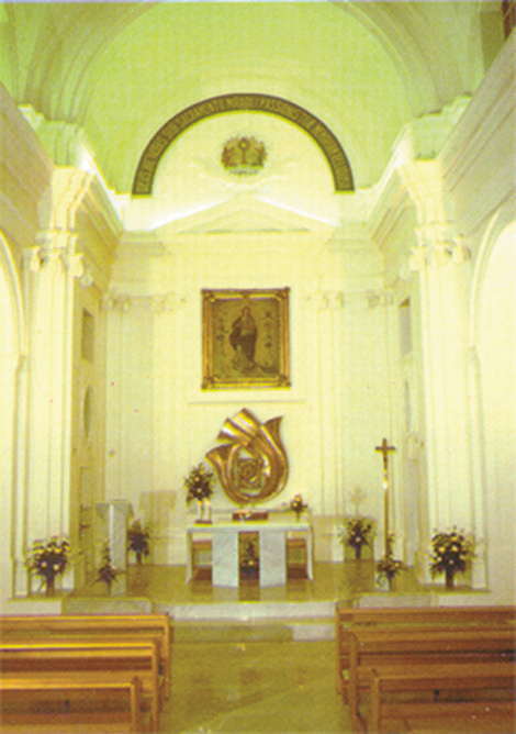 Interior of the monastery church