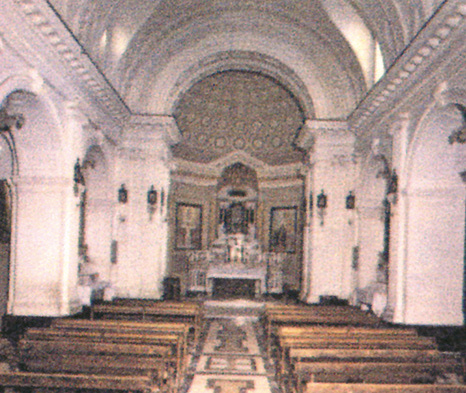 Inside of the church