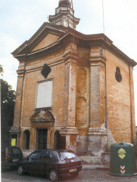 The chapel from which the Blessed Sacrament was taken. The stone tablet describes the miracle