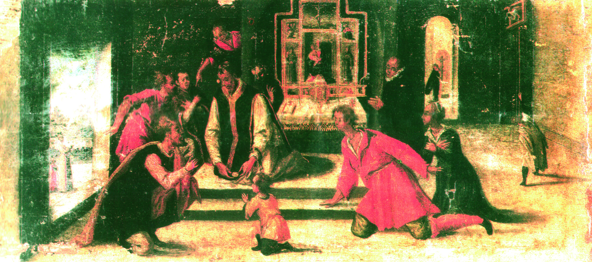 Panoramic view of the Sanctuary and high altar honoring the Eucharistic Miracle of Mogoro (1604)