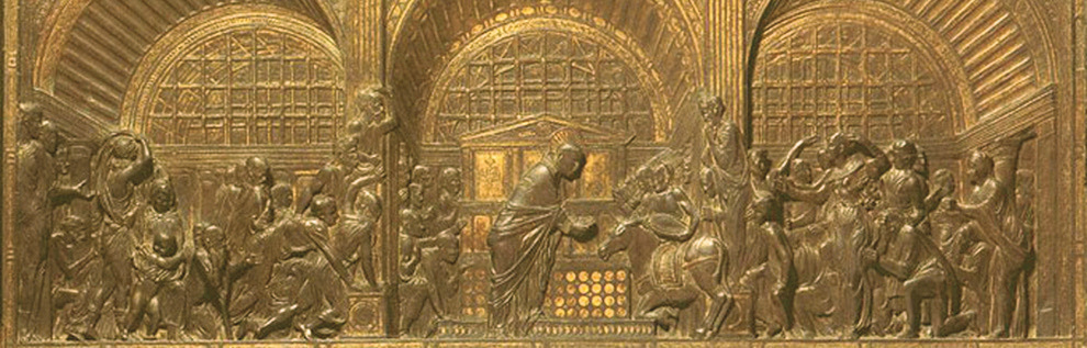 Donatello di Niccolo di Betto Bardi, called Donatello. Miracle of the Mule, (1446-1448) Padua, Basilica of the Saint