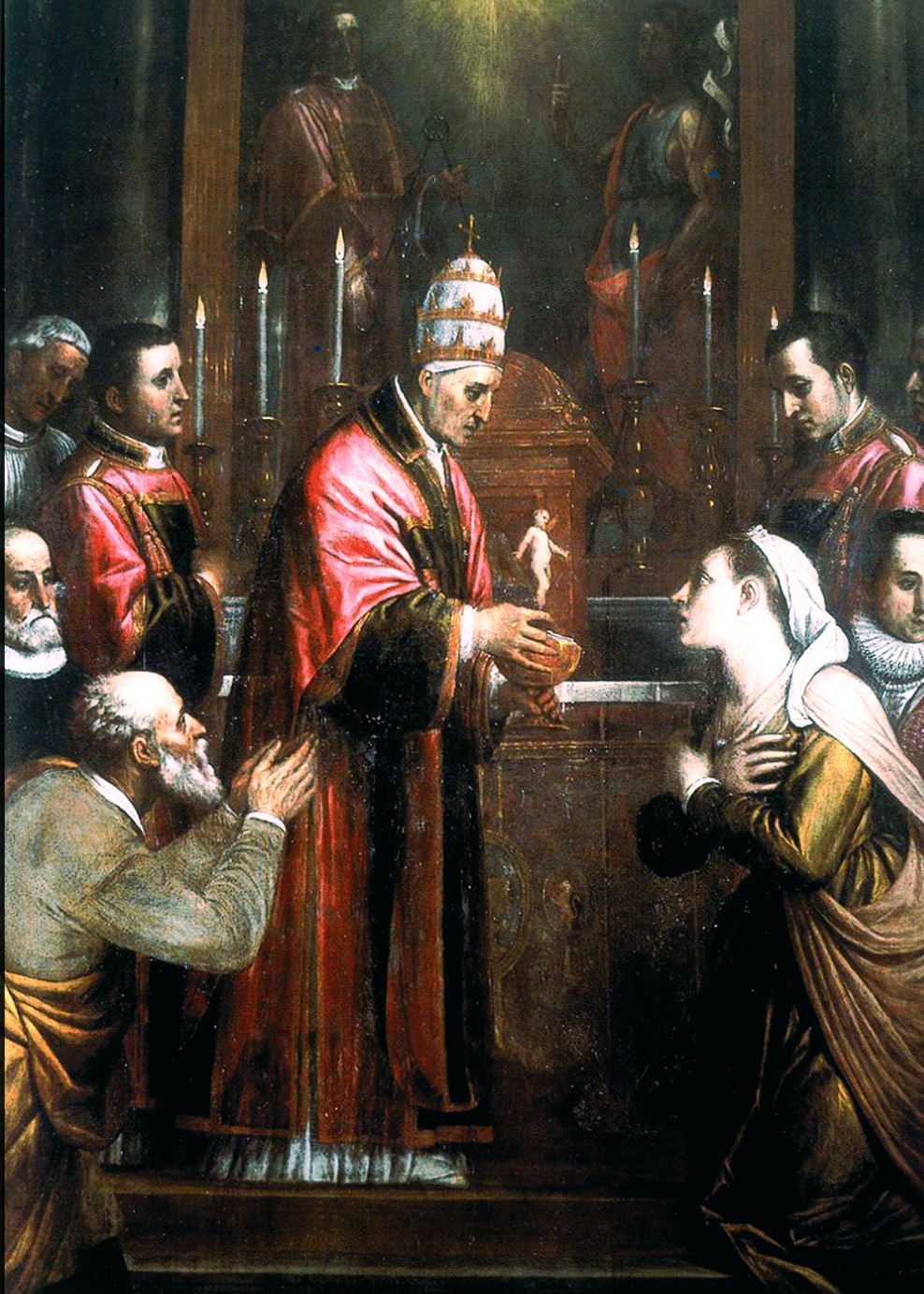 Y The Miraculous Mass of St. Gregory the Great by Domenico Cresti (1559 -1638)