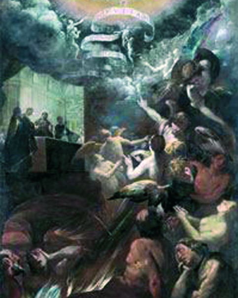The miraculous Mass at which St. Gregory freed numerous souls
