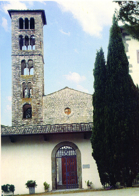 Entrance to the Abbey of S. Maria of Rosano human point of view. My venerable predecessor, Bishop Giovanni Giorgis, saw in these events of