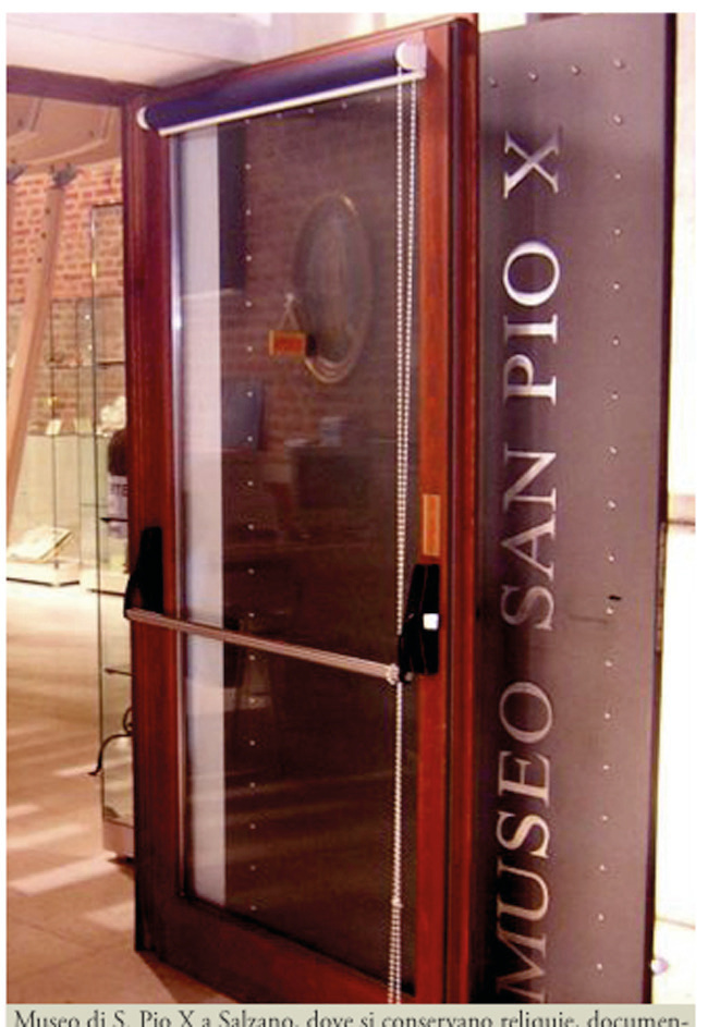 Museum of St. Pius X in Salzano, where relics, documents, mementos