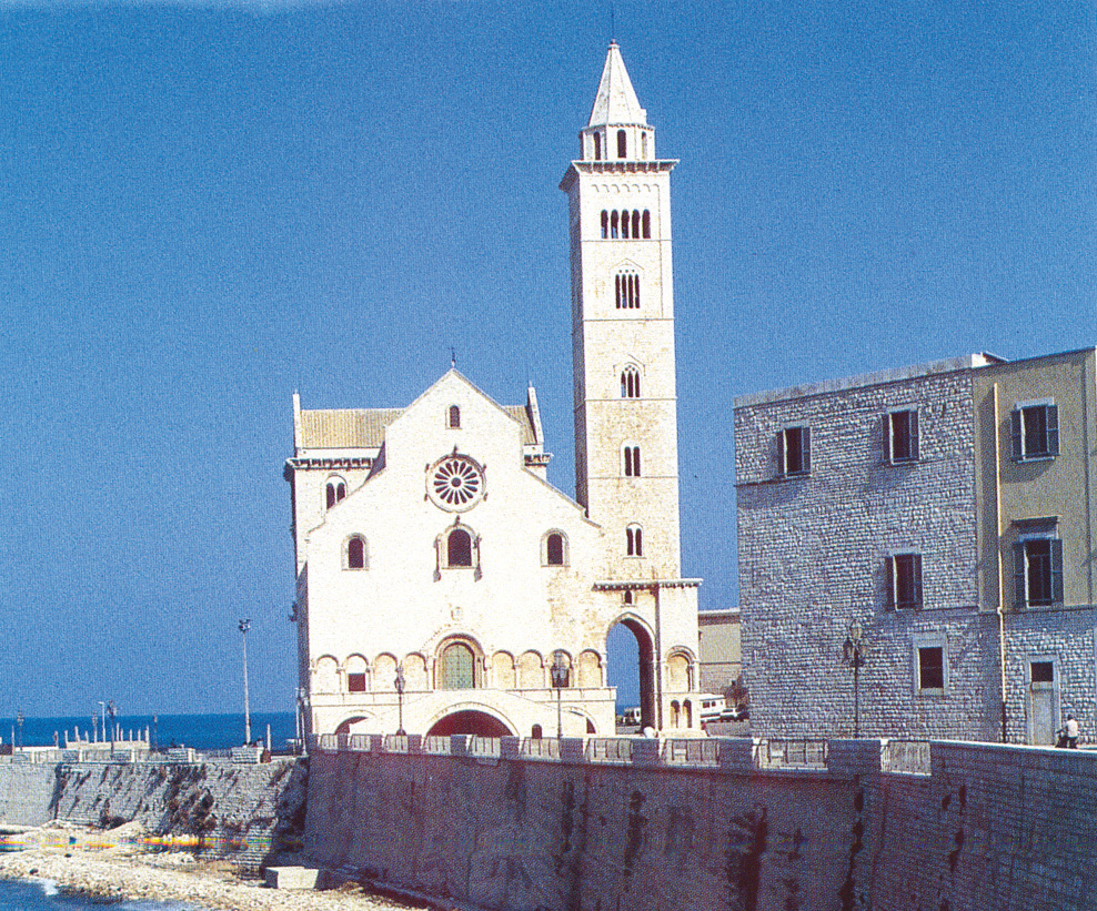 of the house, Cathedral Holy Mary of the Assumption in Trani. For many years the relics of this miracle were kept here. o this day in Trani, Puglia, the relic of this miracle which happened around the