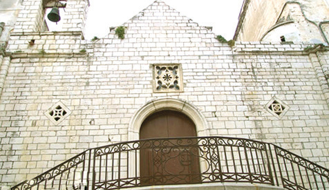 miraculous Host from the 17th century St. Andrew's Church where the host was recovered from the sacrilegious woman