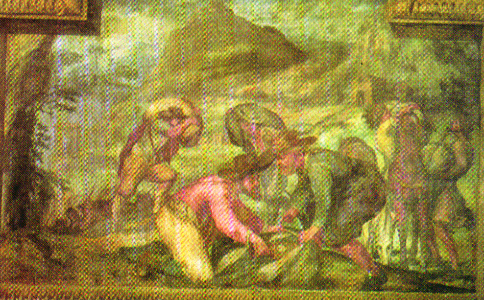 G.A. Recchi, frescoes that describe the miracle and that are at the town hall of Turin pet "t Olt 066di5aze