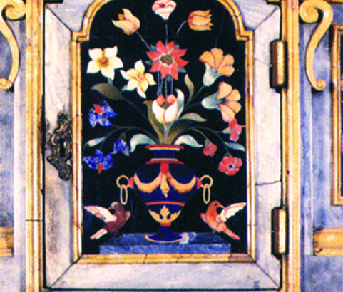 Detail of the tabernacle of the miracle