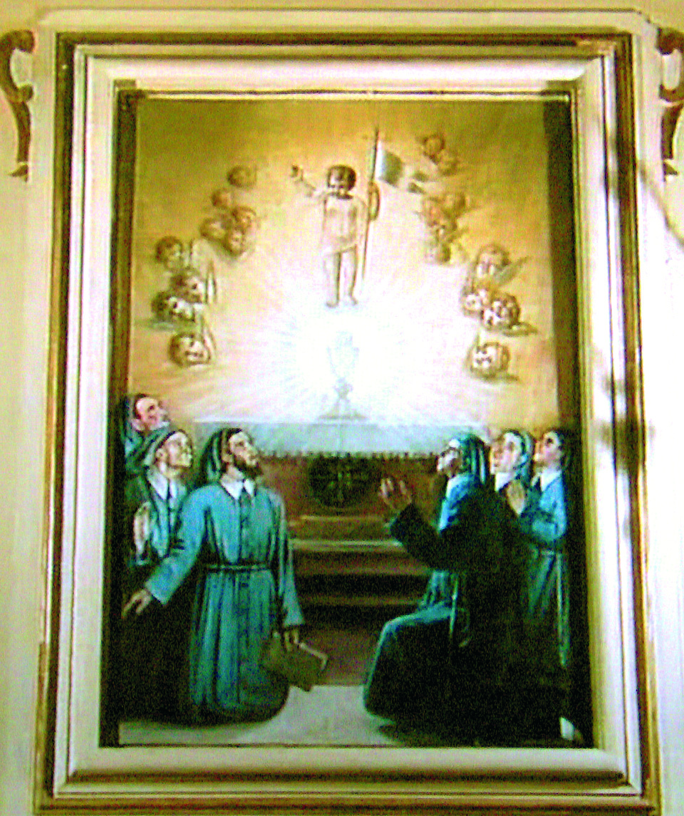 Old print depicting the miracle