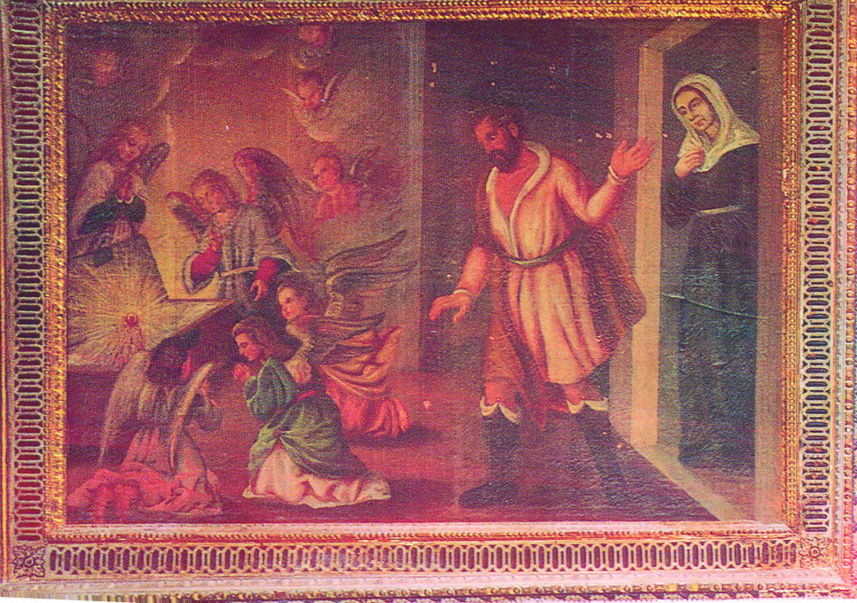 The husband of the woman discovers the theft, noticing that rays of light were emanating from the kitchen cupboard. He opened the cupboard and saw a Bloody Host which had changed into Flesh