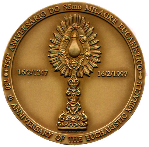 Historical artwork and preserved documentation of the Eucharistic Miracle of Santarém (1247)