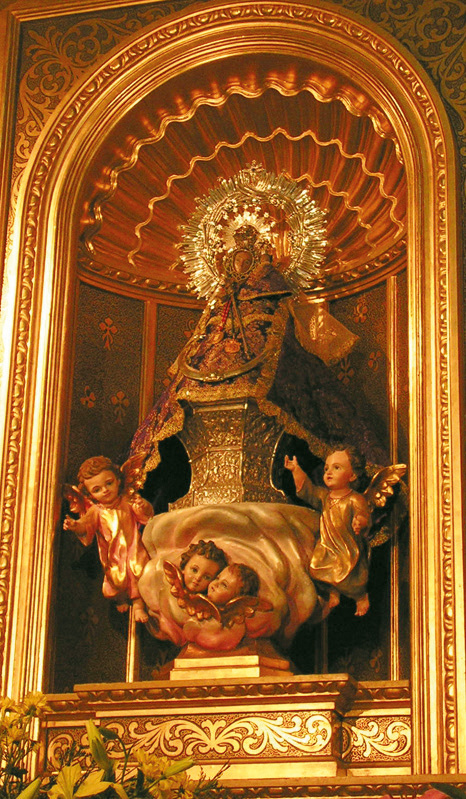 Architectural detail and sacred monument preserved in the pilgrimage church of Alcalá de Henares