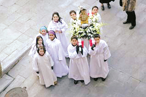 Church built over the place where the miracle took place Procession in honor of the miracle