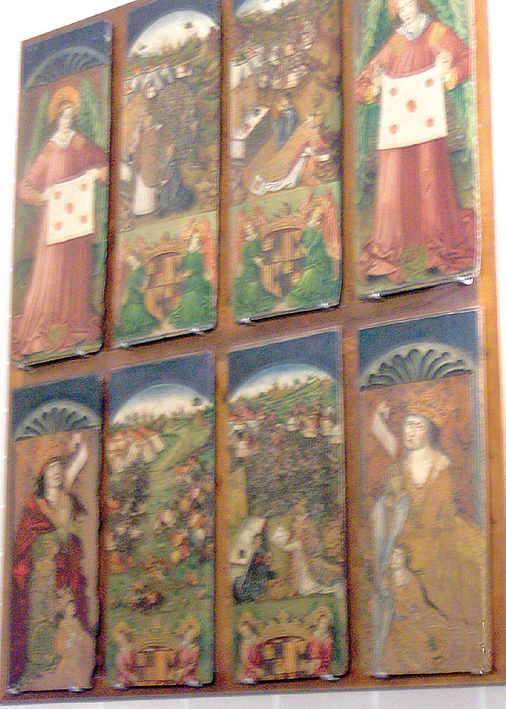 Wall frescoes in the Chapel of Los Corporales narrating the miraculous translation of the Sacred Relics