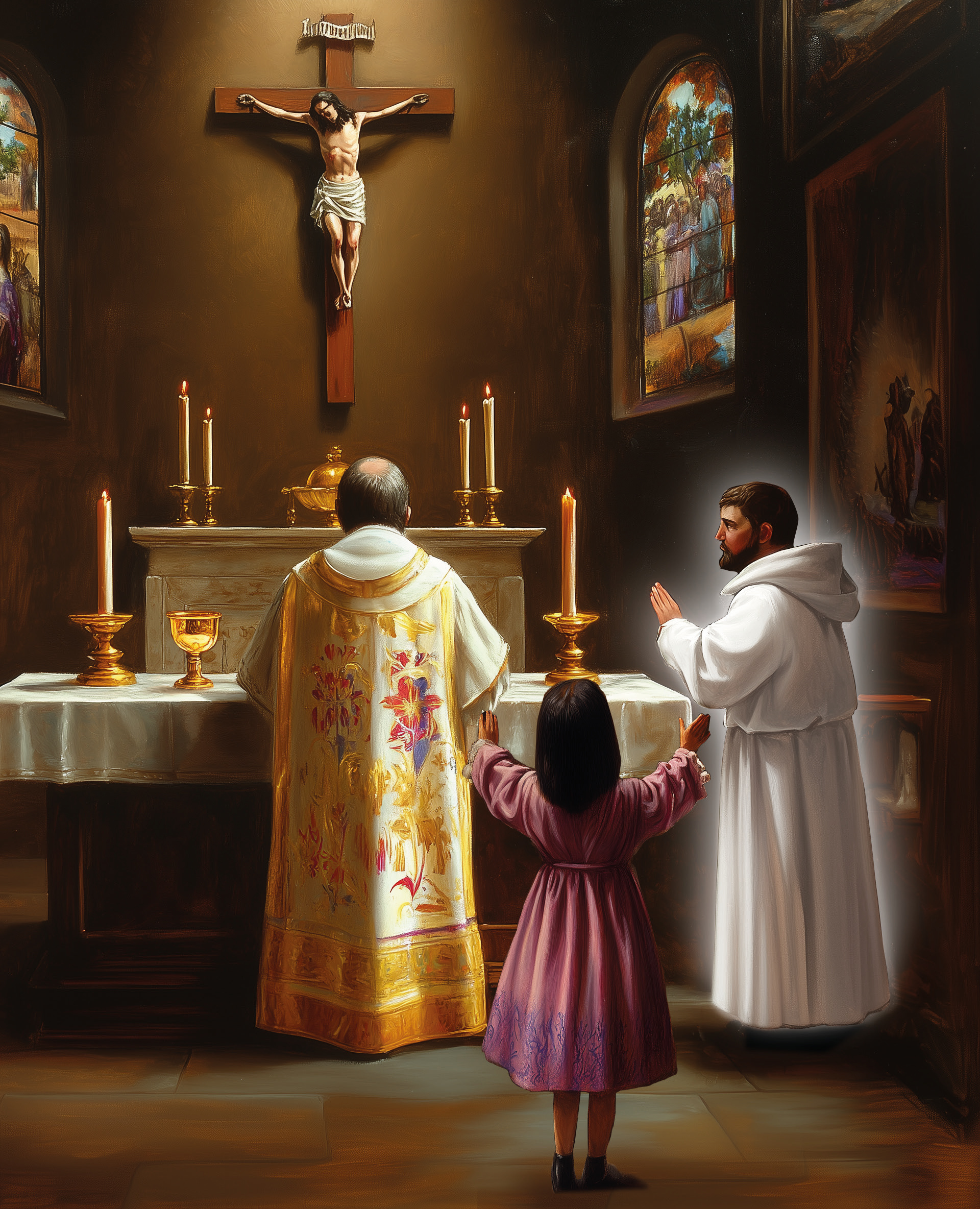 n 1657, the Most Reverend Father Don during the consecration. The priest and Bernardo de Ontevieros, General of the General, dubious, asked the girl to put a