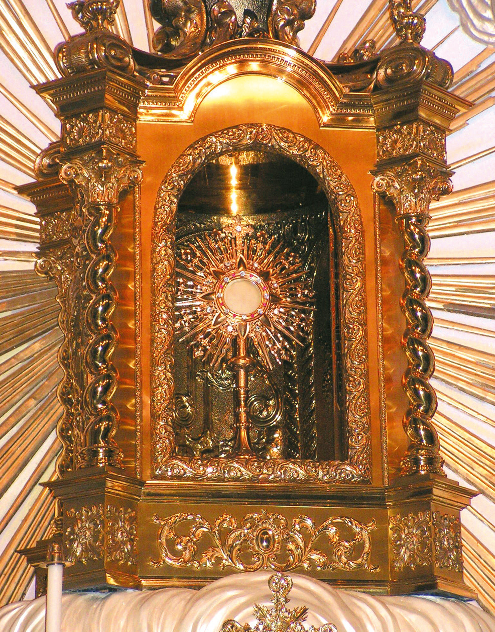 Shrine of the Host which remains intact Shrine of the miraculous Host